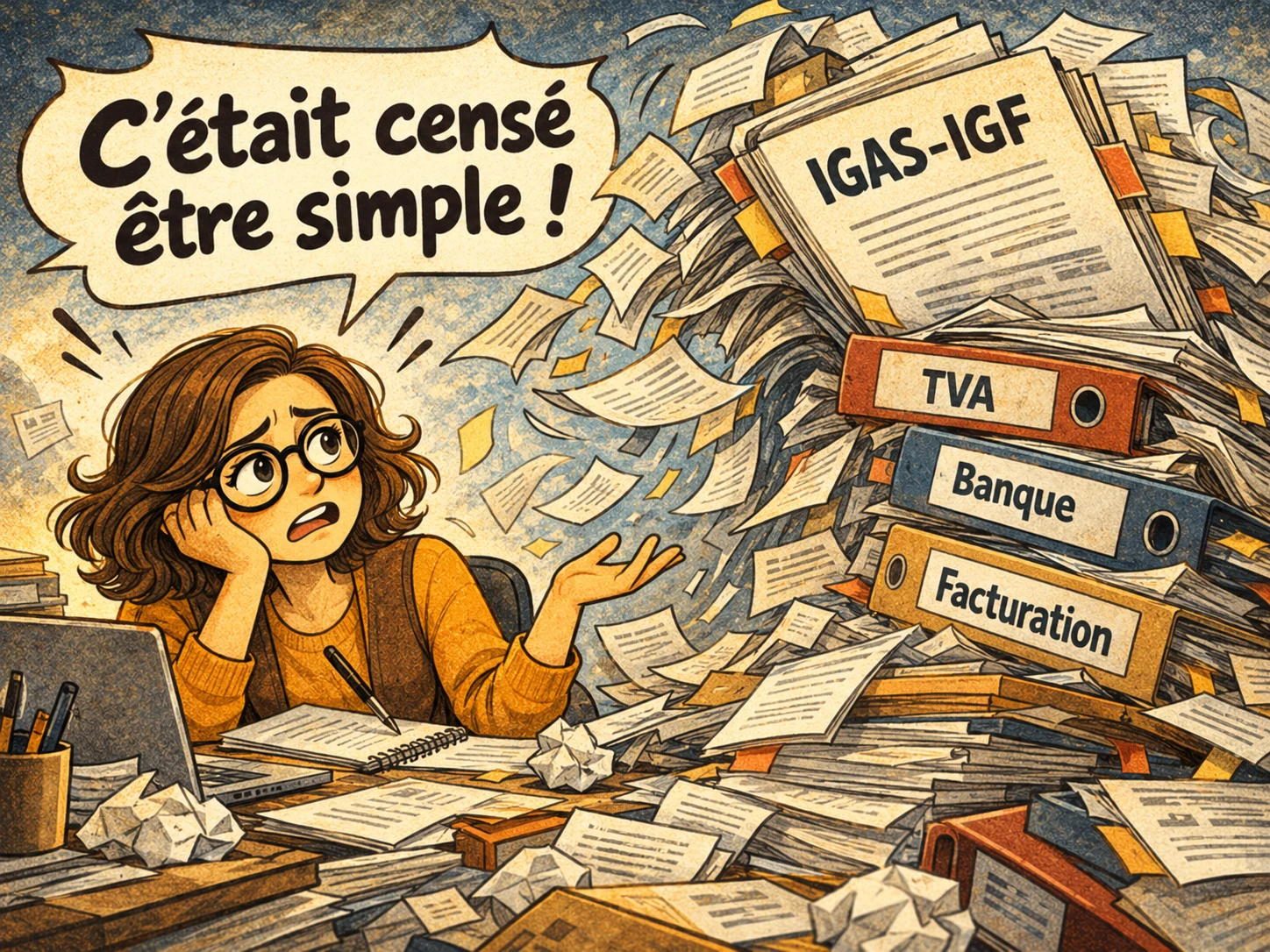 Entrepreneure dépitée face aux dossiers IGAS–IGF, TVA, banque et facturation : « C’était censé être simple ! »